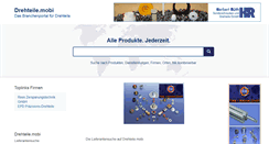 Desktop Screenshot of drehteile.mobi